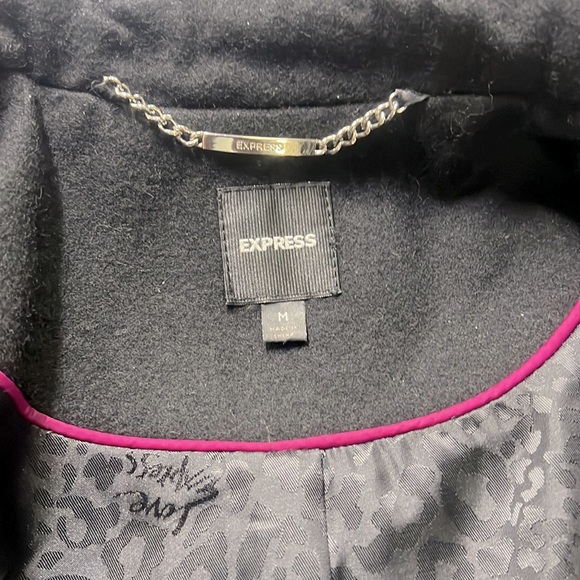 Express Double Breasted Wool Blend Pea Coat - Picture 5 of 8